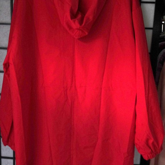 Womens Hooded Windbreaker Rain Jacket Loose Coat Trench Coat US - Picture 2 of 6